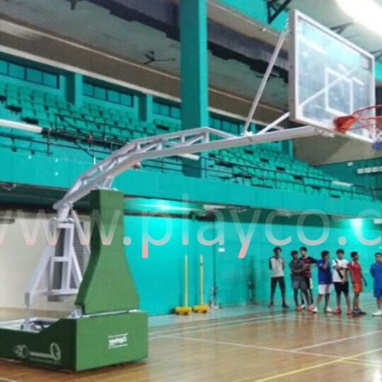 Basket ball Post ( Movable & Foldable ) - Manual Hydraulic